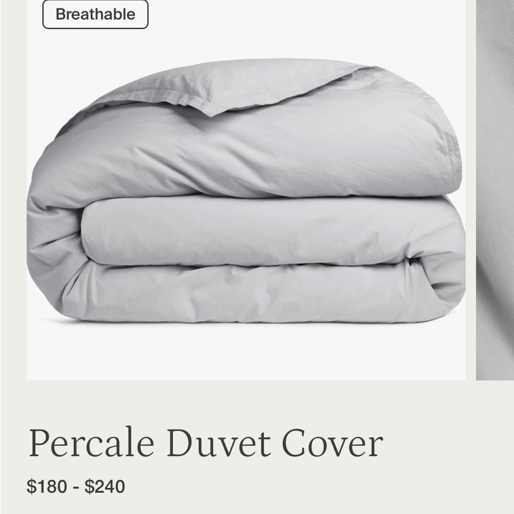 Parachute Queen Duvet Cover in Ash